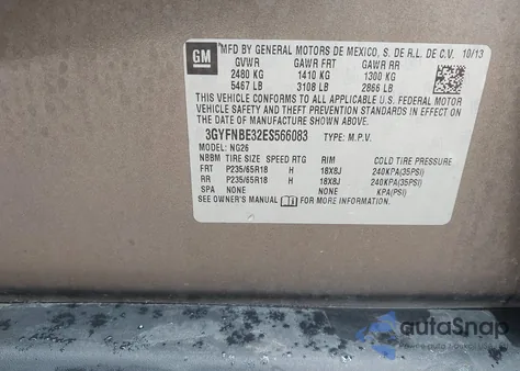 2014 Cadillac Srx Luxury Collection from USA, damaged, VIN 3GYFNBE32ES566083